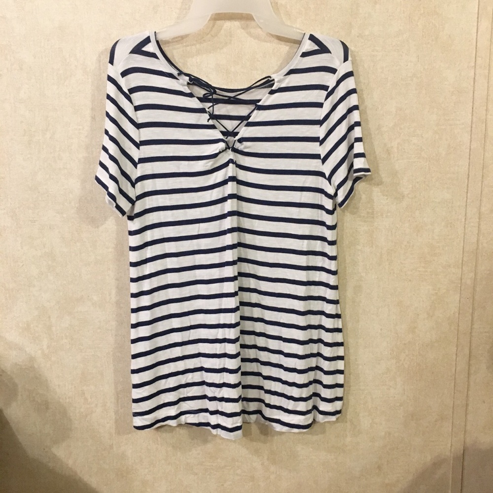 Blue & White Stripped Shirt